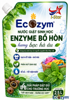 NƯỚC GIẶT SINH HỌC ECOZYM HƯƠNG BẠC HÀ ÂU – túi 2,5 LÍT