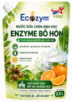 NƯỚC RỬA CHÉN SINH HỌC ECOZYM HƯƠNG CAM NGỌT – túi 2,5 LÍT